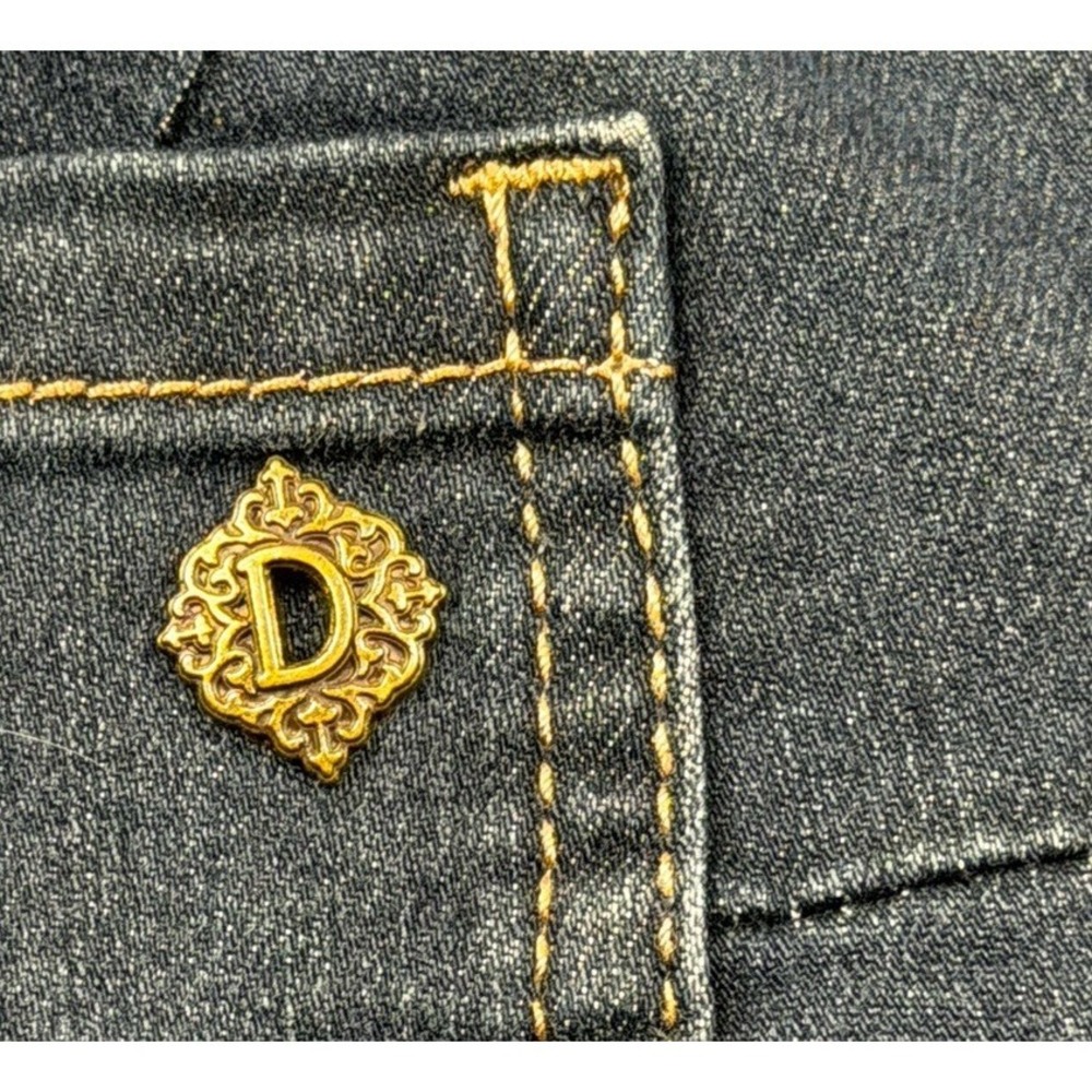Democracy Ab Solution Denim Shorts Size 14 Blue Stretch Bermuda Comfort Casual - Picture 8 of 12